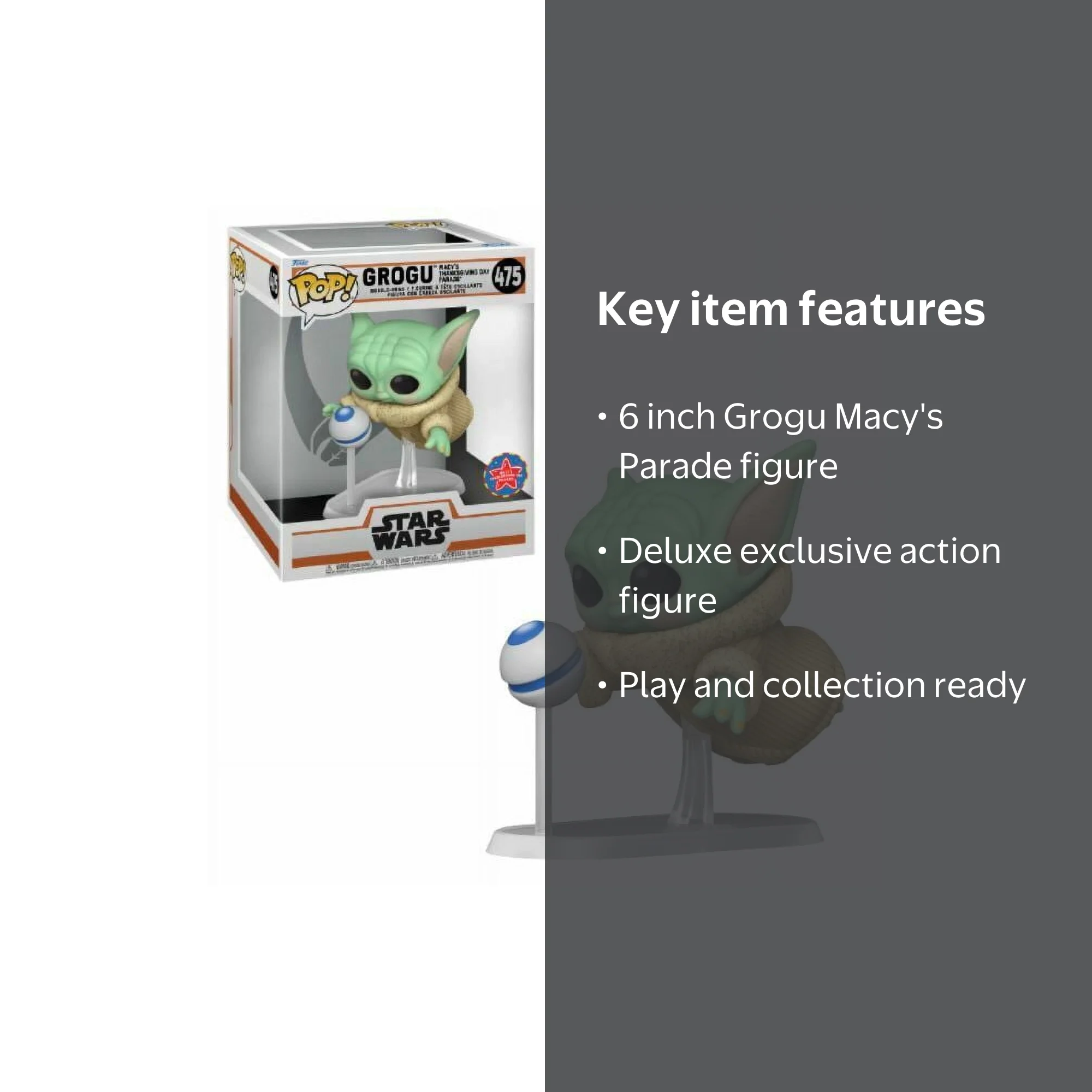 Funko Pop! Grogu De The Mandalorian – Edición Del Desfile De Acción De Gracias De Macy's