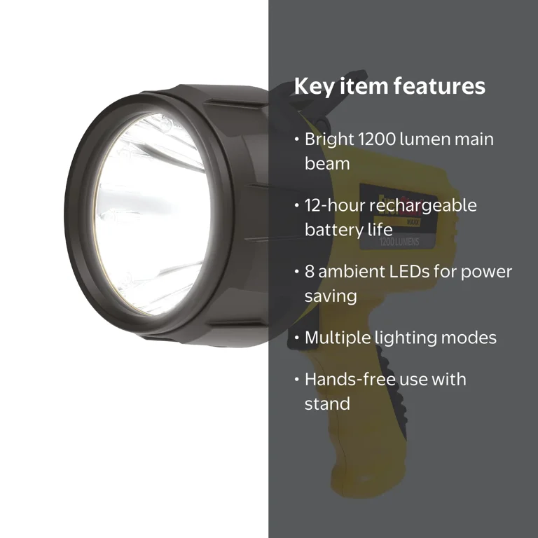 craftsman 500 lumen led rechargeable flashlight manual Pelican 2370 Tactical The unit is powered by three AA alkaline batteries EverStart Maxx SL5HE 1200 Lumen