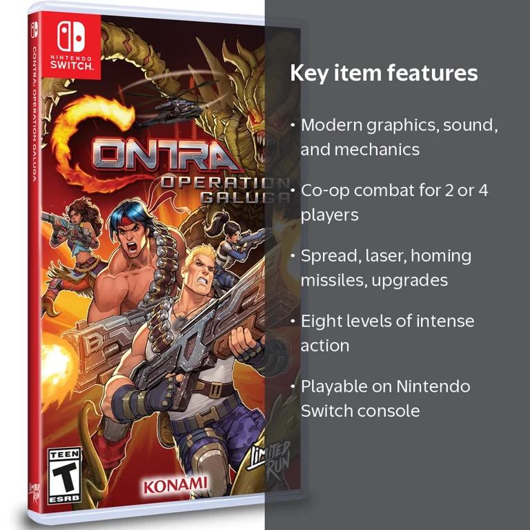 Limited Run Games Contra: Operation Galuga Nintendo Switch #230