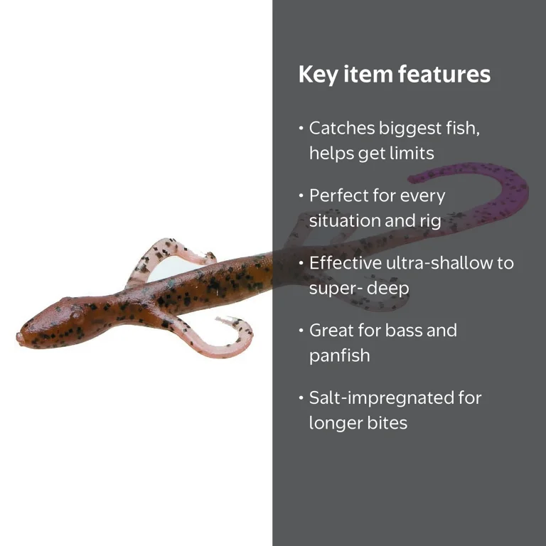 Zoom Lizard 6'' Pumpkin/Fire 9pk - Walmart.com