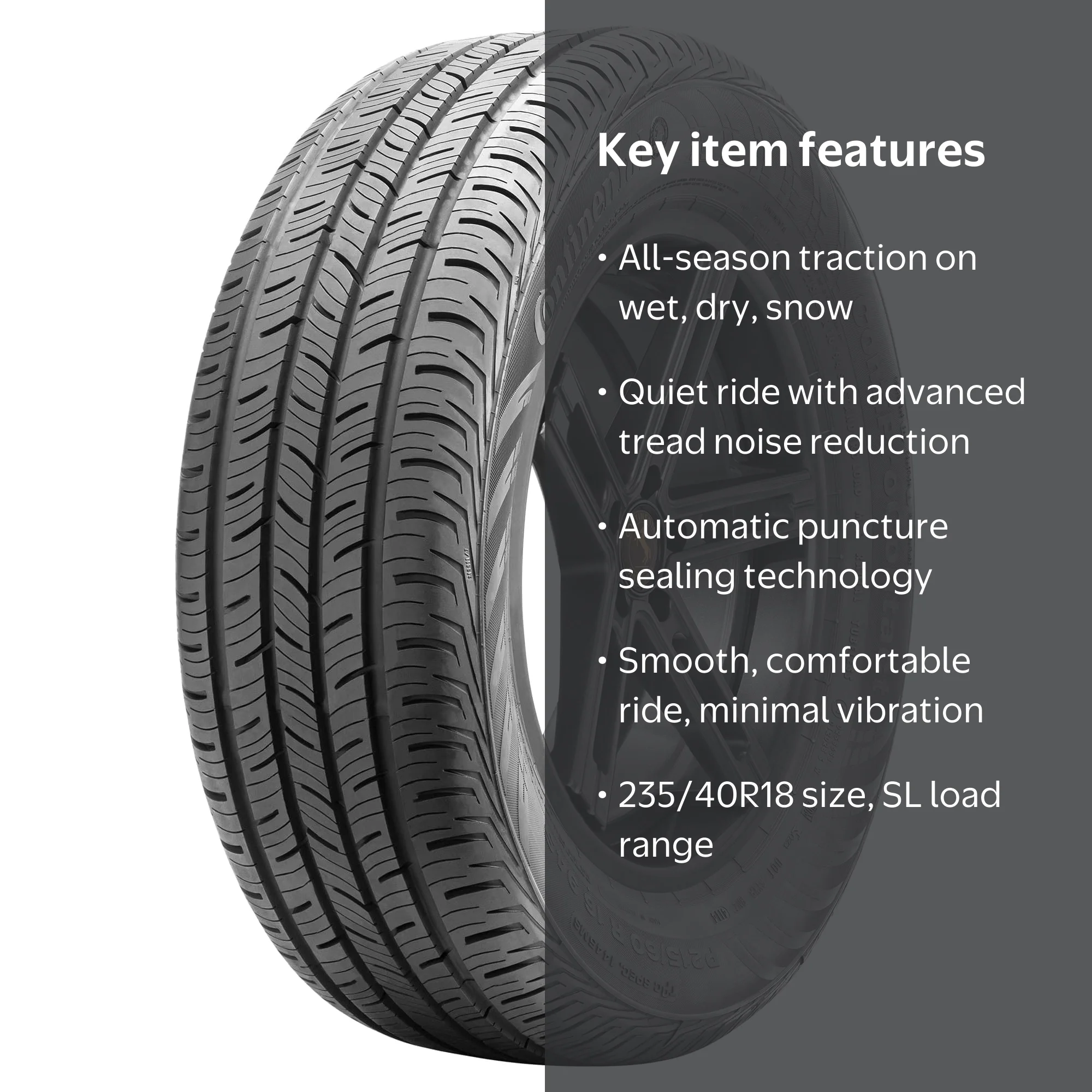Continental ContiProContact All Season 235/40R18 91W Passenger