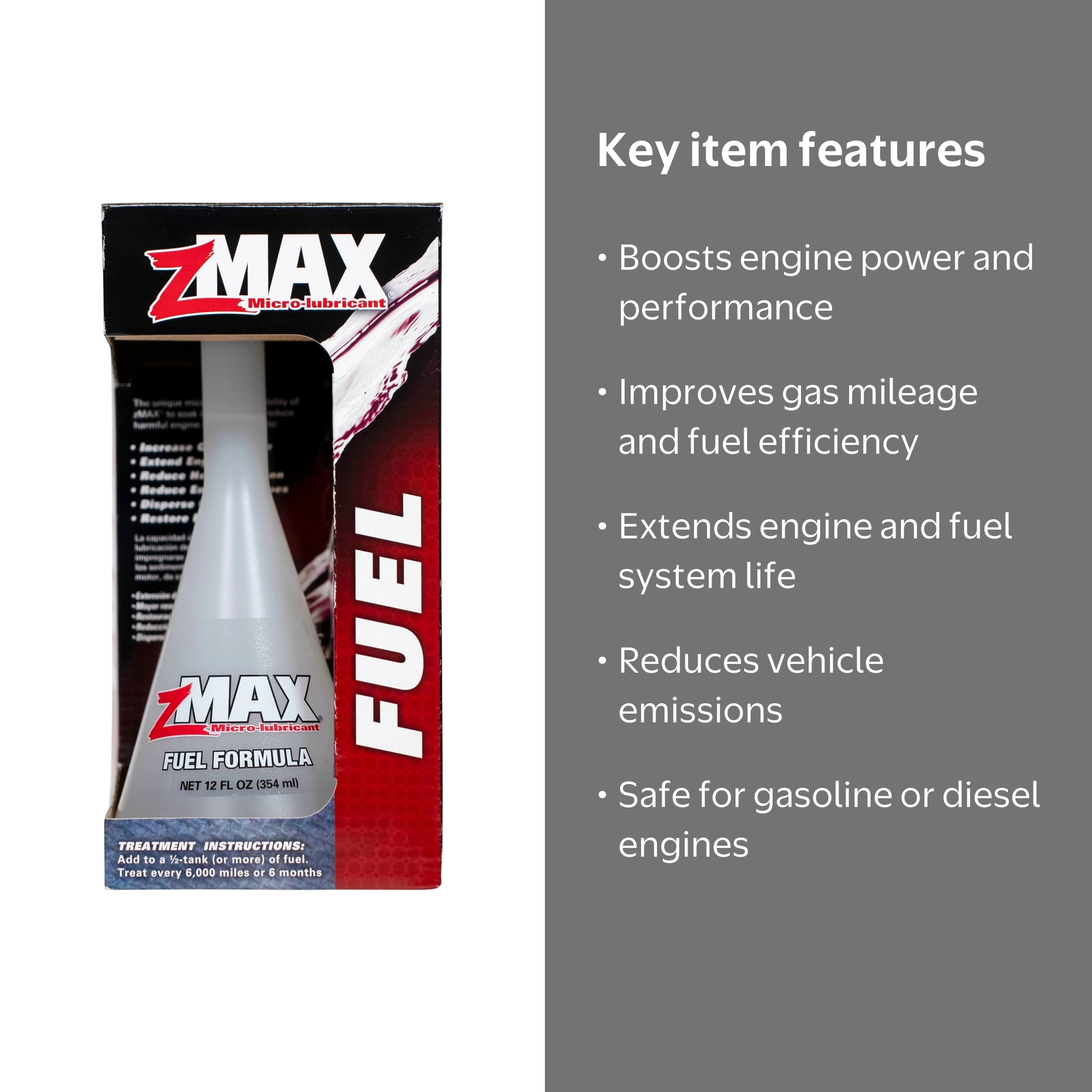 zMAX Fuel Formula - Automotive Additive, 12 fluid ounces - Walmart.com