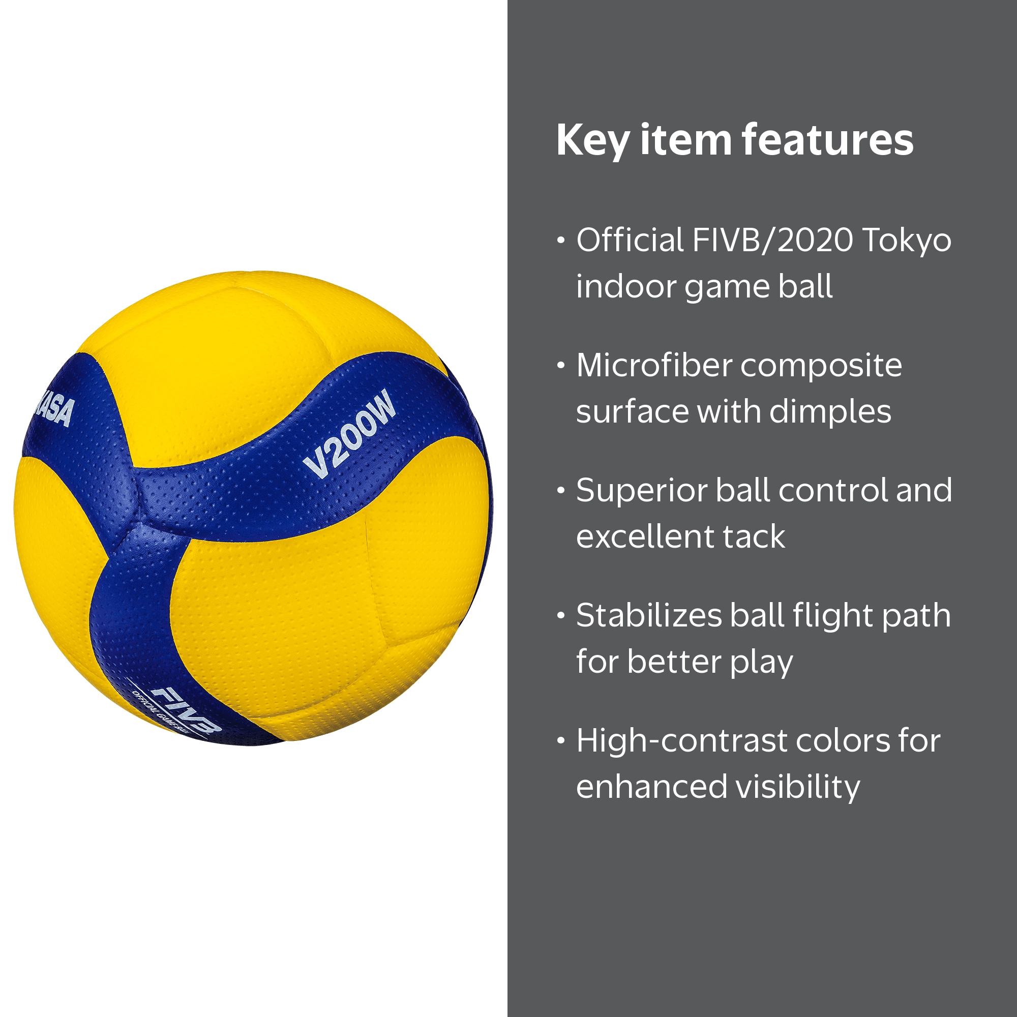 Mikasa V200W バレーボール 東京2020 Mikasa Professional Size Sports Ball V200W - Official FIVB/2020