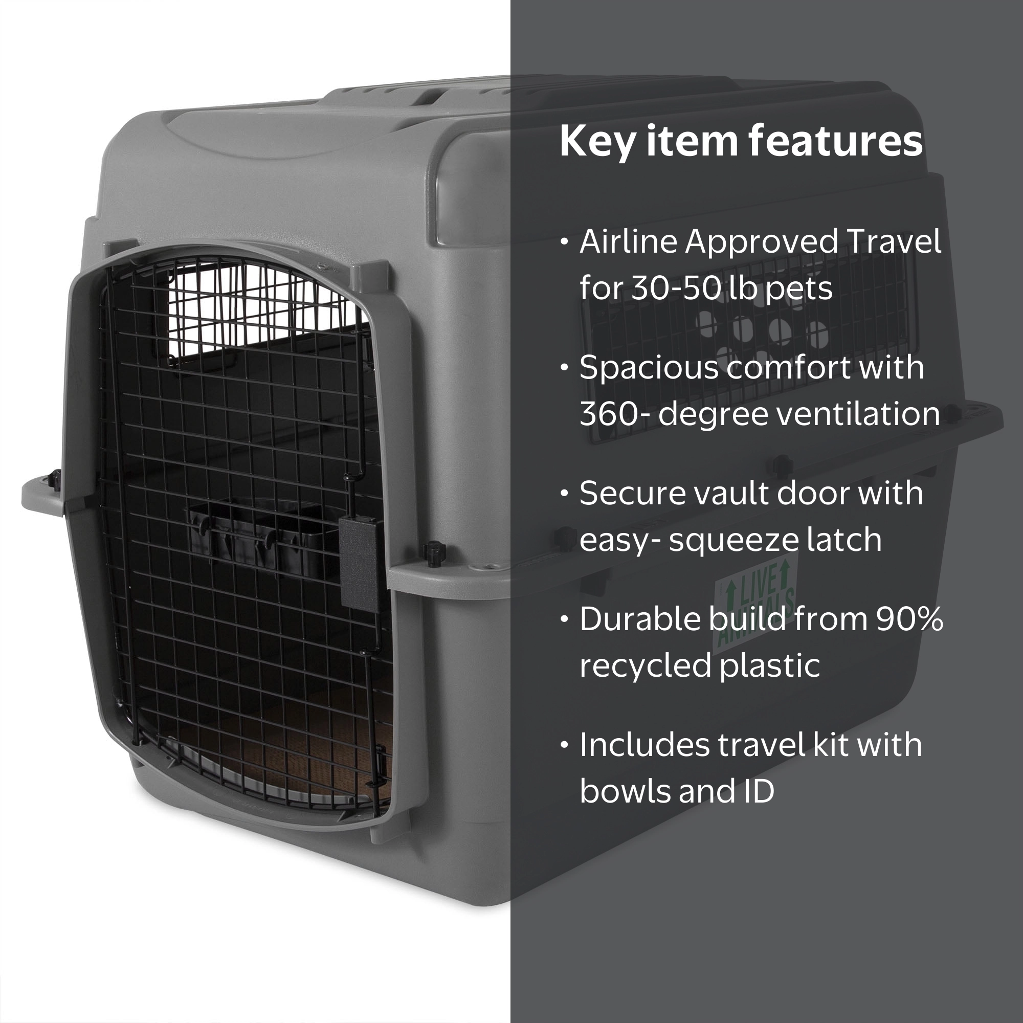 Petmate SKY-KENNEL Sサイズ ペットキャリー　飛行機貨物室用 k2-_d7e1ed0f-d729-4182-99e7-