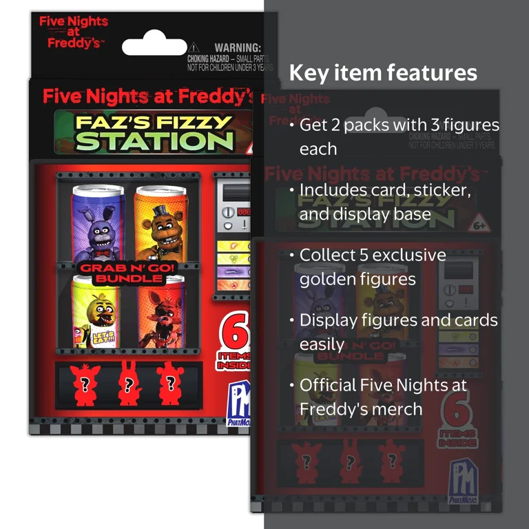 FIVE NIGHTS AT FREDDY'S - Faz's Fizzy Station Grab N' Go Bundle 2
