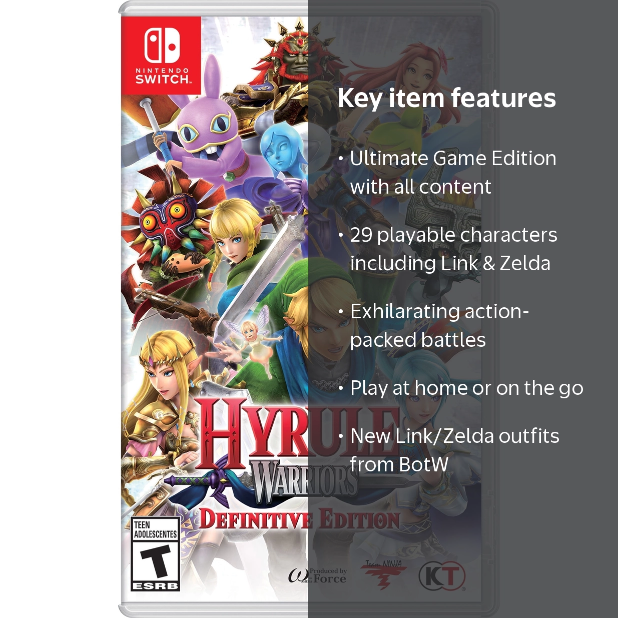 Hyrule Warriors Definitive Edition for Nintendo Switch, Physical