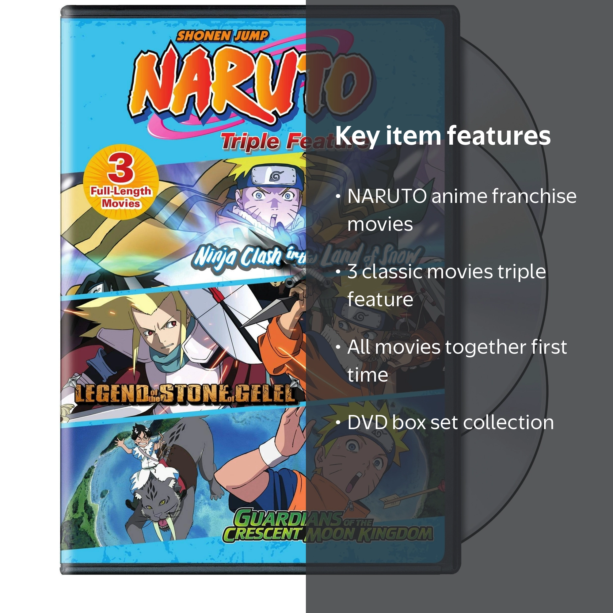 Naruto the Movie: 1-3 (Box Set) [DVD] - Walmart.com