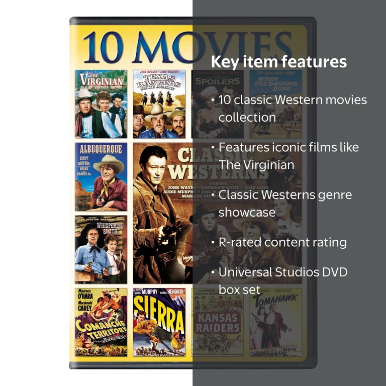 Classic Westerns: 10-Movie Collection (DVD Box Set) - Walmart.com