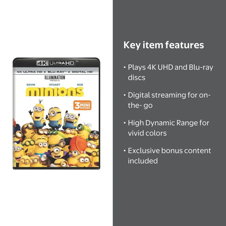 Minions (4K Ultra HD + Blu-ray ) - Walmart.com