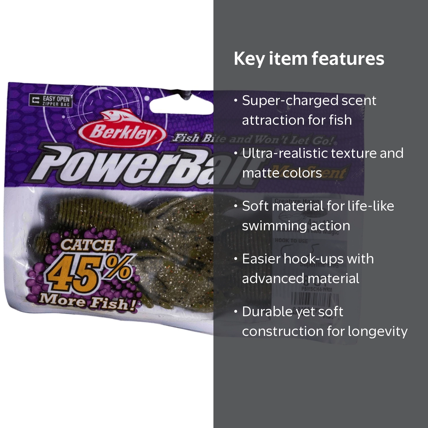 Berkley PowerBait® MaxScent Creature Hawg - Walmart.com
