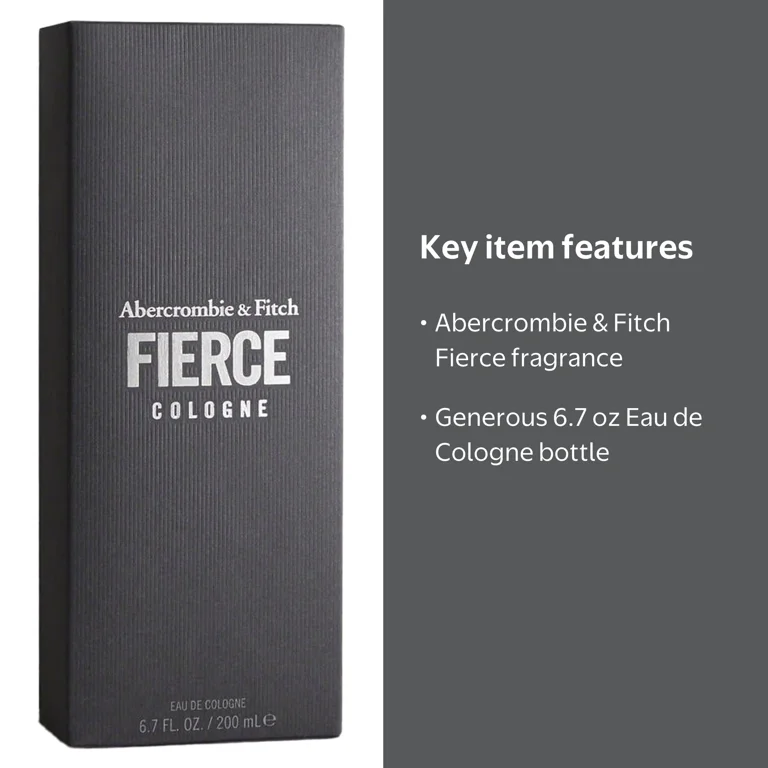 Abercrombie & Fitch, Fierce EDC, 6.7 oz, Men's Fragrance - Walmart.com