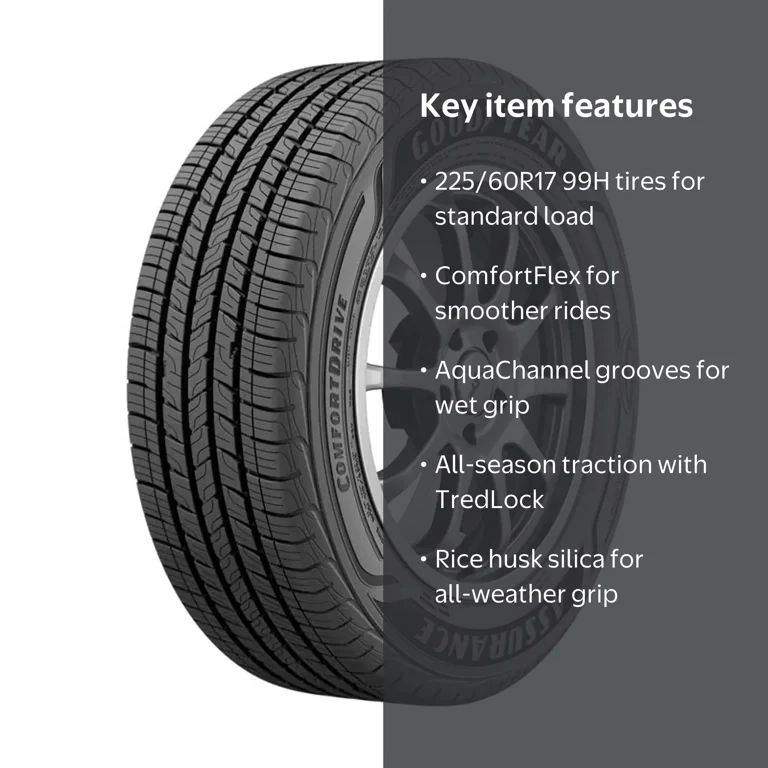 Goodyear Assurance ComfortDrive 225/60R17 99H All Season Road Goodyear Assurance ComfortDrive 225/60R17 99H All Season Road
