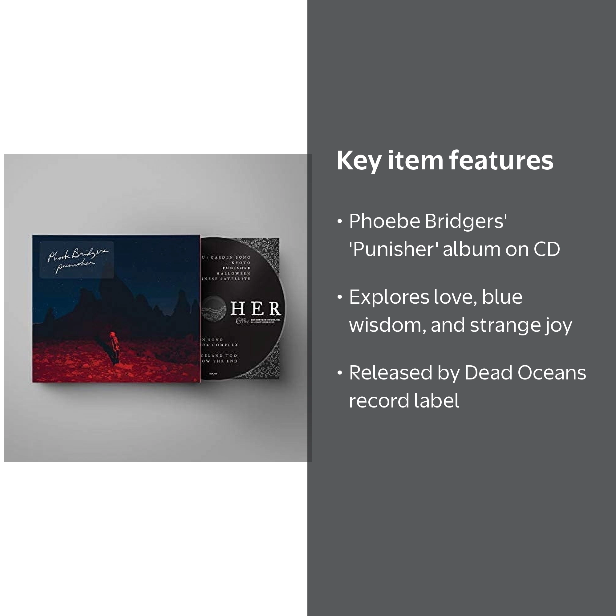 Dead Oceans, CD, Punisher, Music & Performance, Phoebe Bridgers