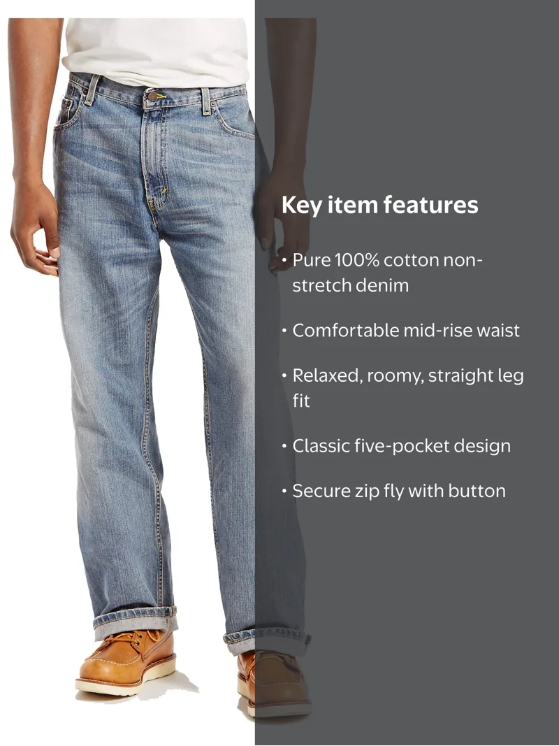 Levi's Men's 569 Loose Straight Fit Jeans - Walmart.com