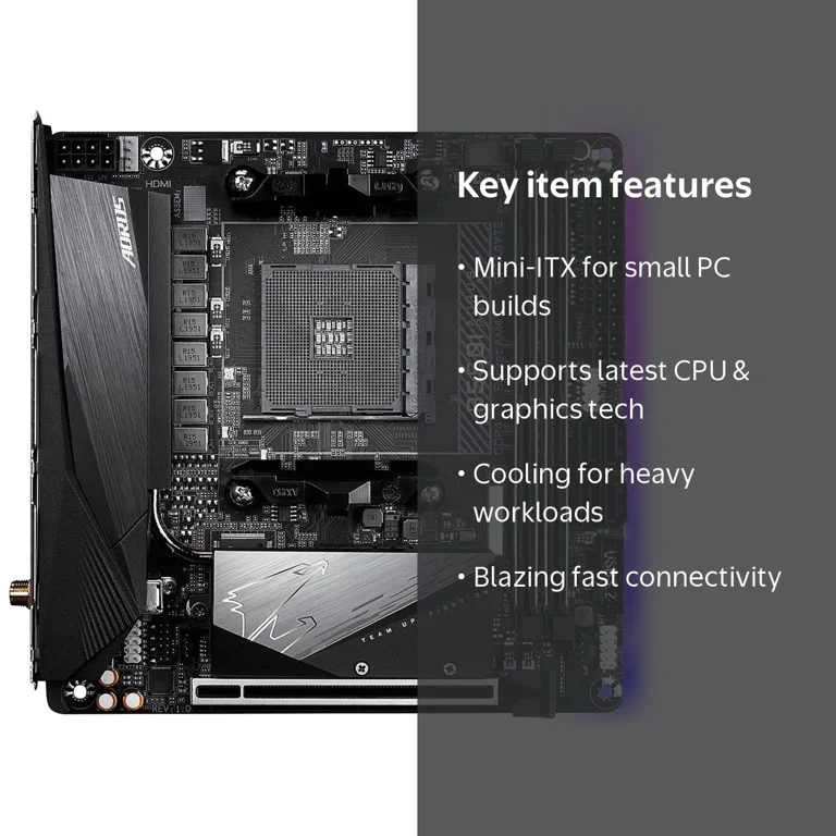 GIGABYTE B550I AORUS PRO AX AM4 Mini-ITX Motherboard, Dual M.2