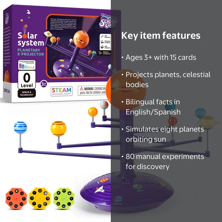 Science Can STEM Kids Planetary Solar System Model & Projector Toy