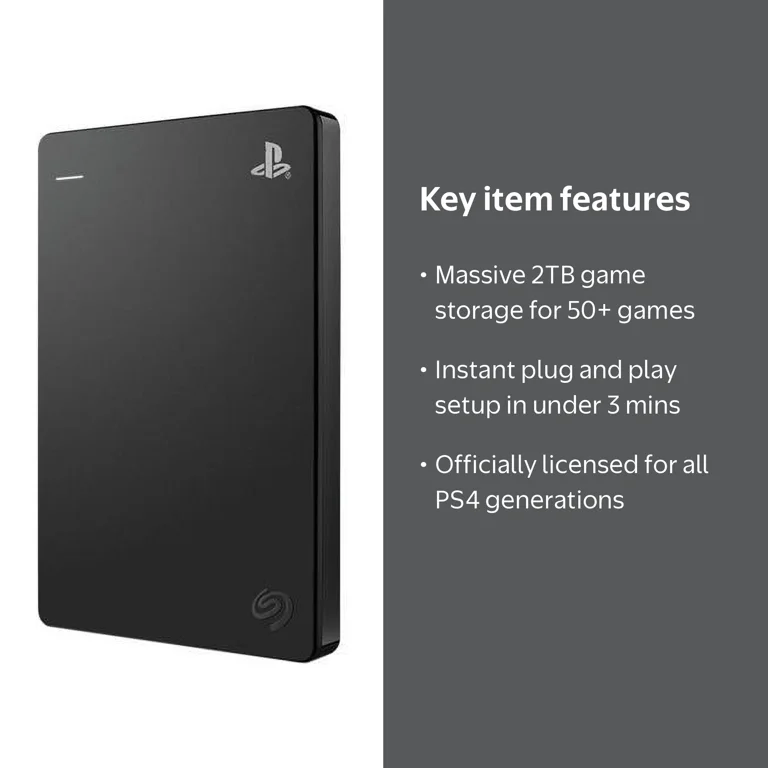 Seagate ストレージ PS4向け 2TB STGD2000300 Seagate 2TB PS4 Game Drive - Portable USB 3.0 HDD, Officially