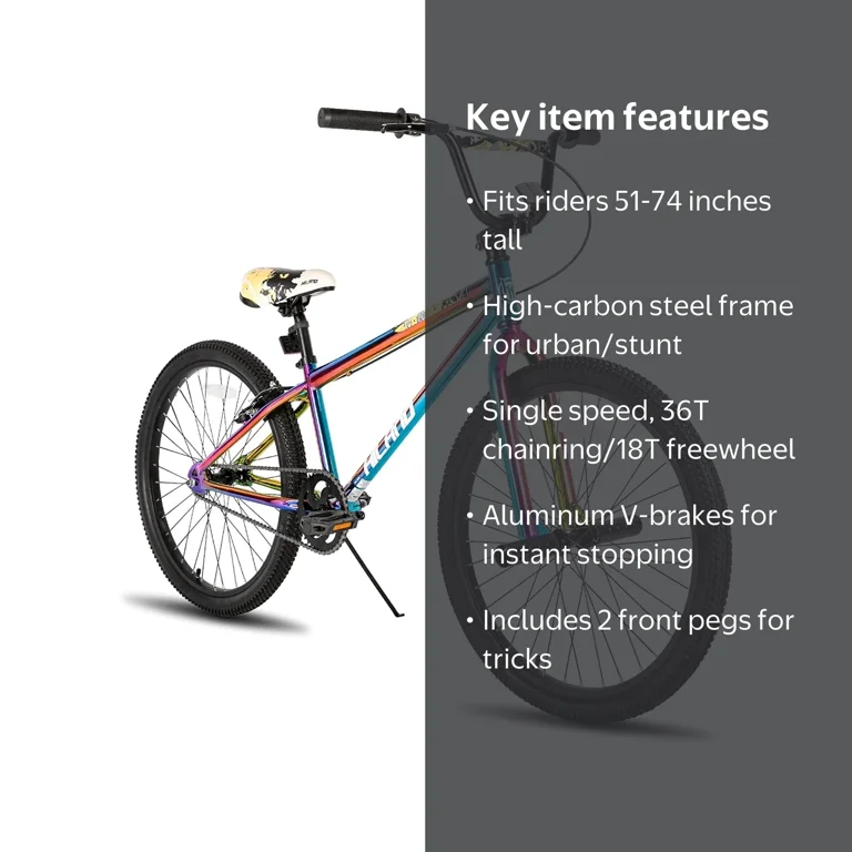 HILAND BMX BIKE 24 & 26 Inch for Adults, Beginner to Advanced