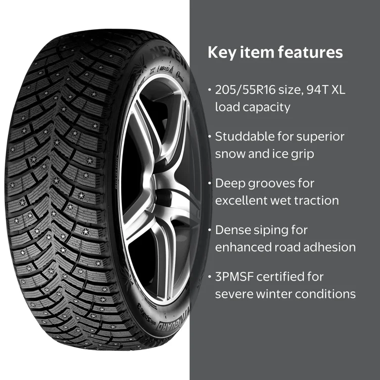 205/55R16❣️PCD114.3❣️6 1/2j ET53❣️ Nexen, Passenger Tire, 205/55R16 94T XL, Winter Traction - Walmart.com
