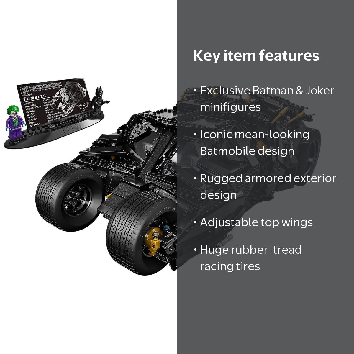 マ*☆様 セット LEGO, DC Super Heroes Batman Tumbler Set, 76023 with Minifigures
