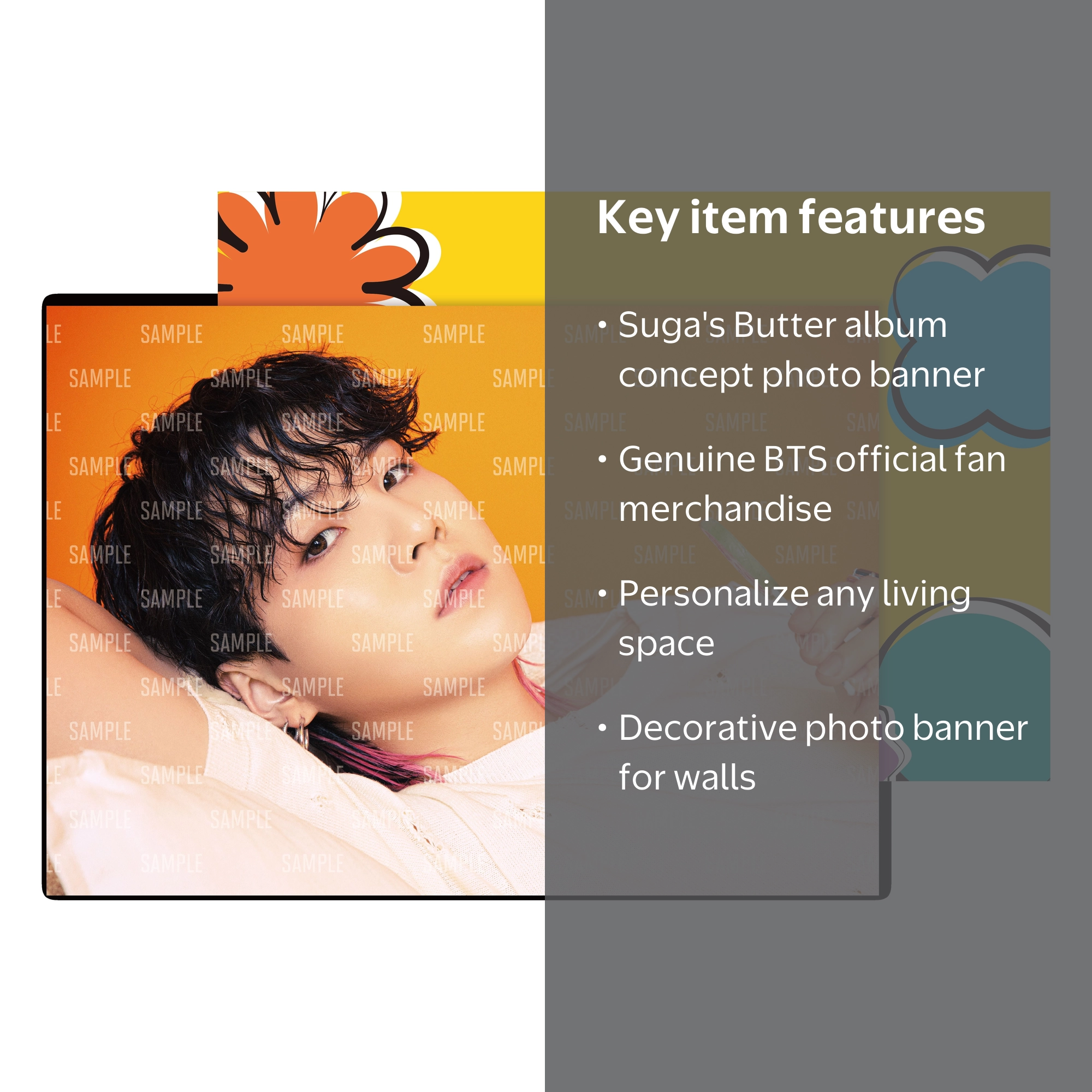 BTS - Butter - Photo Banner - Suga (Official Merchandise
