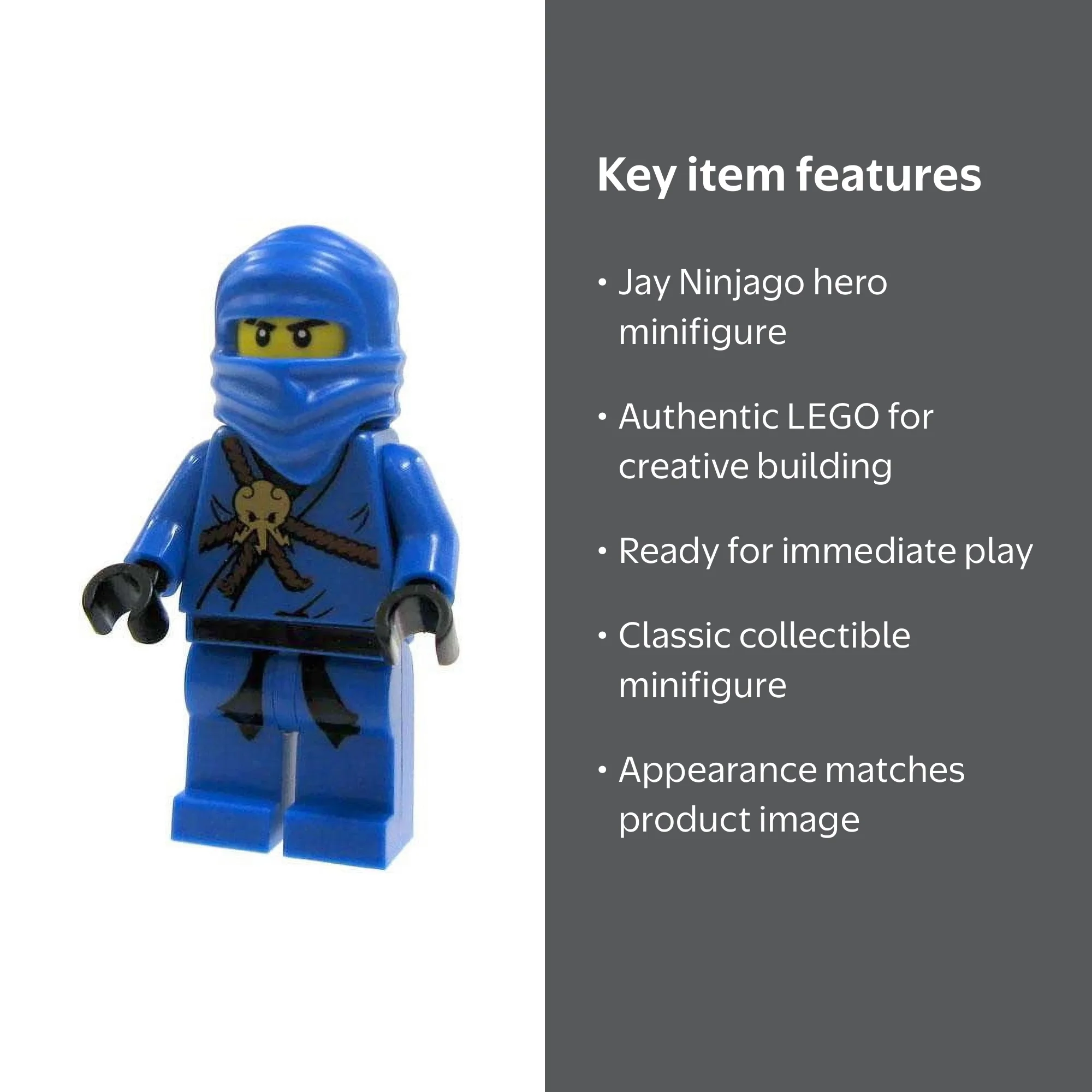 LEGO Ninjago Loose Jay Minifigure [Loose] - Walmart.com