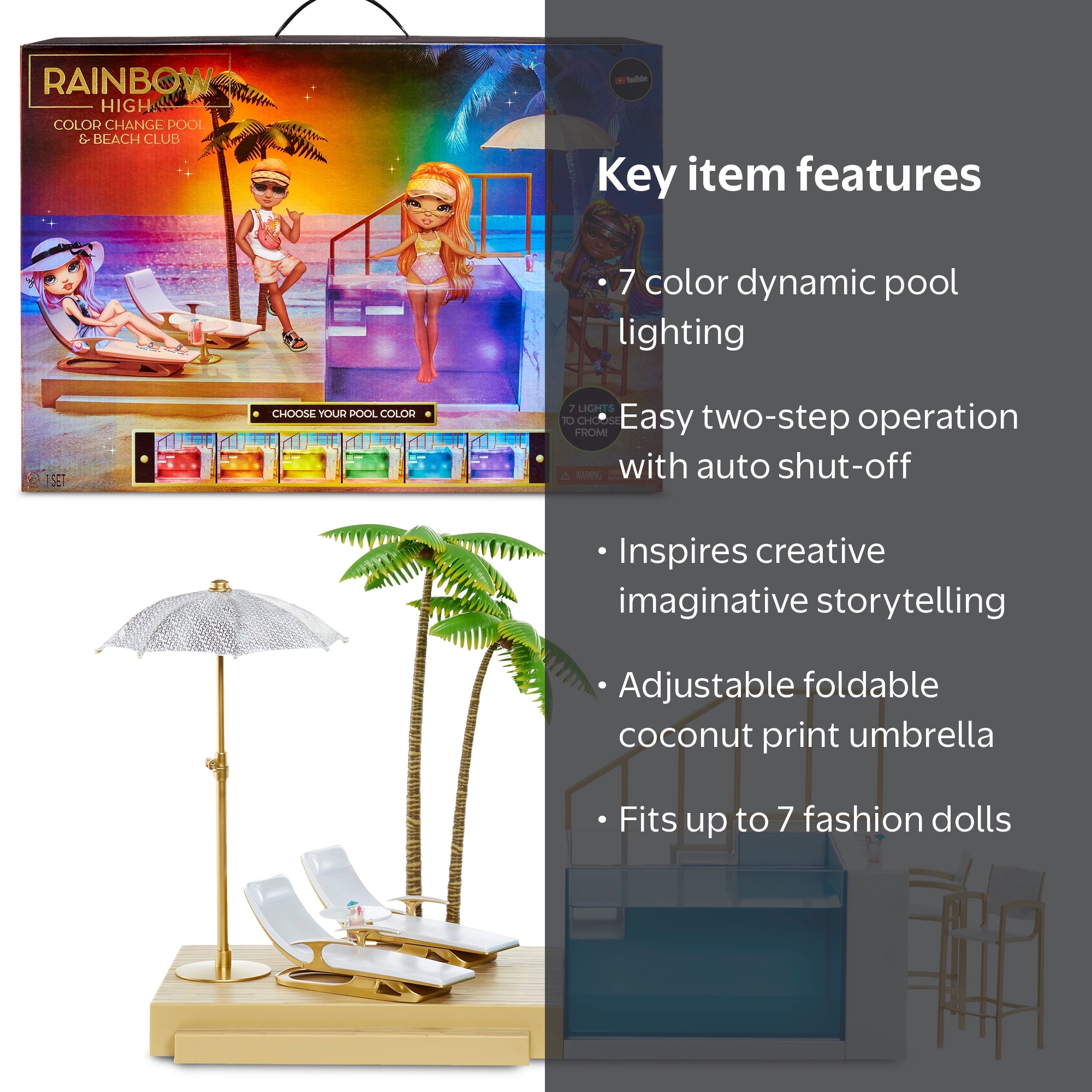 Rainbow High Fashion Pack Pool Theme - Stijlvolle Pool Party Outfit Voor Je Rainbow High Pop