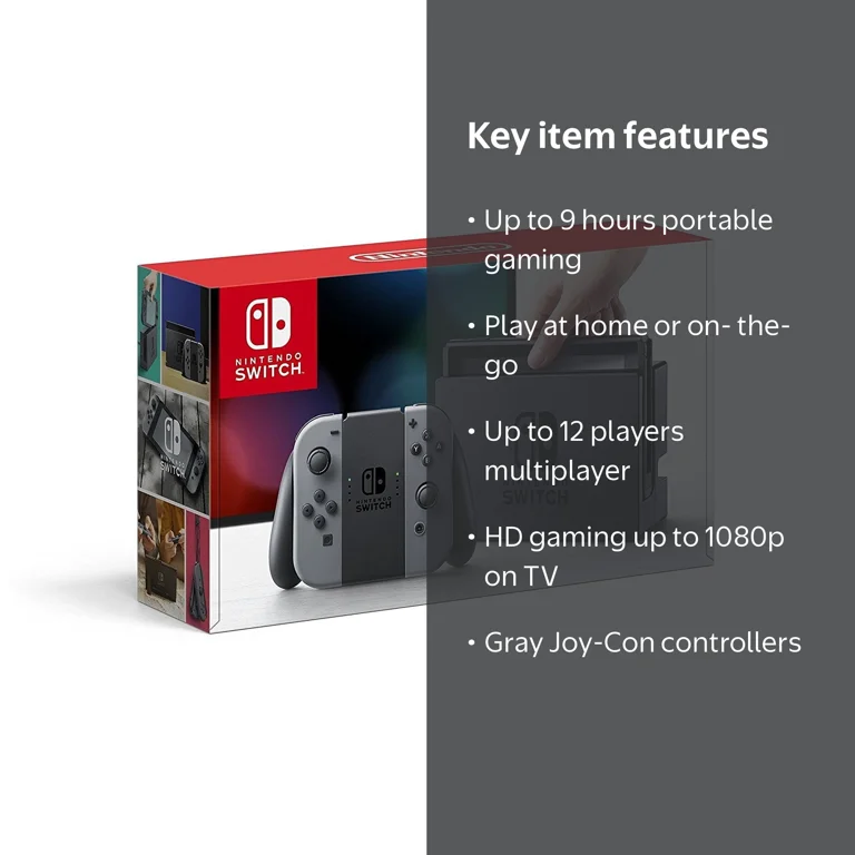Nintendo Switch with Gray Joy-Con - Walmart.com