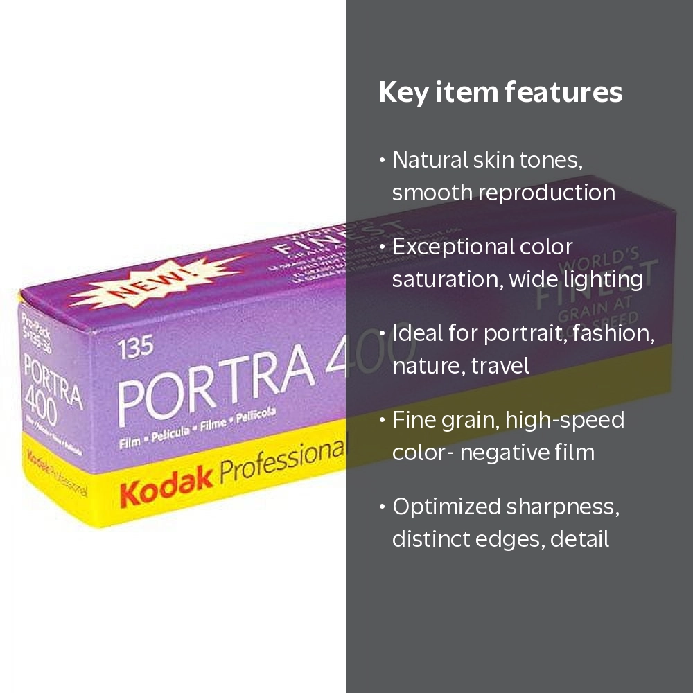 Kodak Professional Portra 400 ISO, 35mm, 36 Exposures, High-Speed