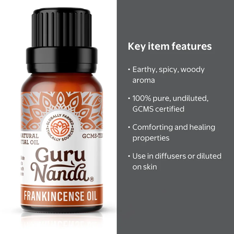 GURU NANDA Frankincense Essential Oil 15ml Pure Natural