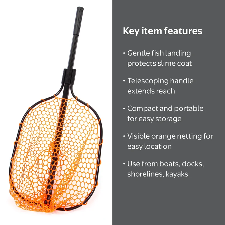 best fish landing net for kayak fishing YakAttack Leverage reliable use Ozark Trail Rubber Mesh Fish