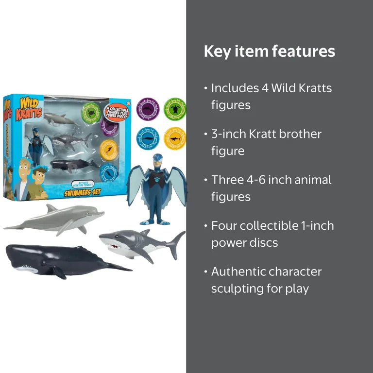 Wild Kratts Creature Power Action Figure Swimmers set - Walmart.com