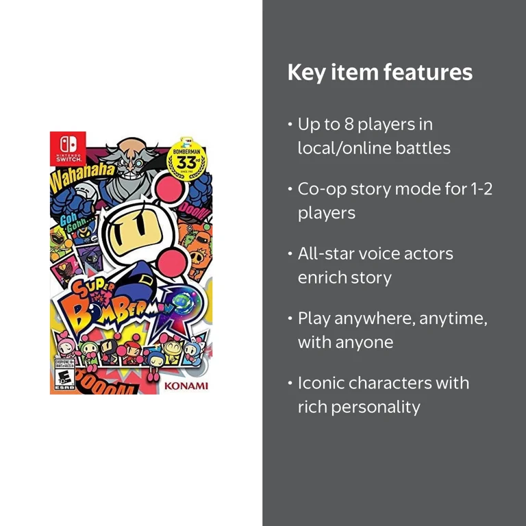 Super Bomberman R, Konami, Nintendo Switch - Walmart.com