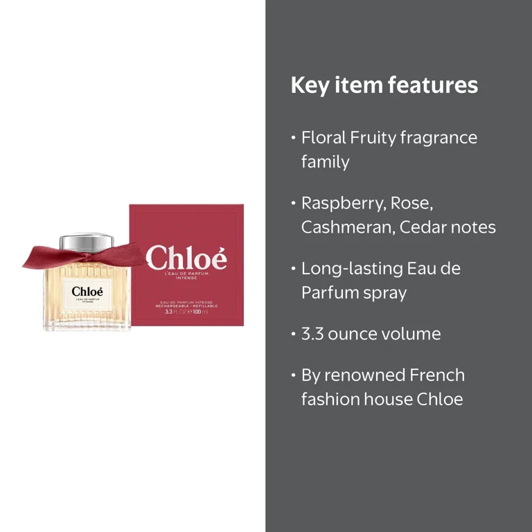 Chloe Chloe L'Eau de Parfum Intense EDP 3.3 oz Fragrances