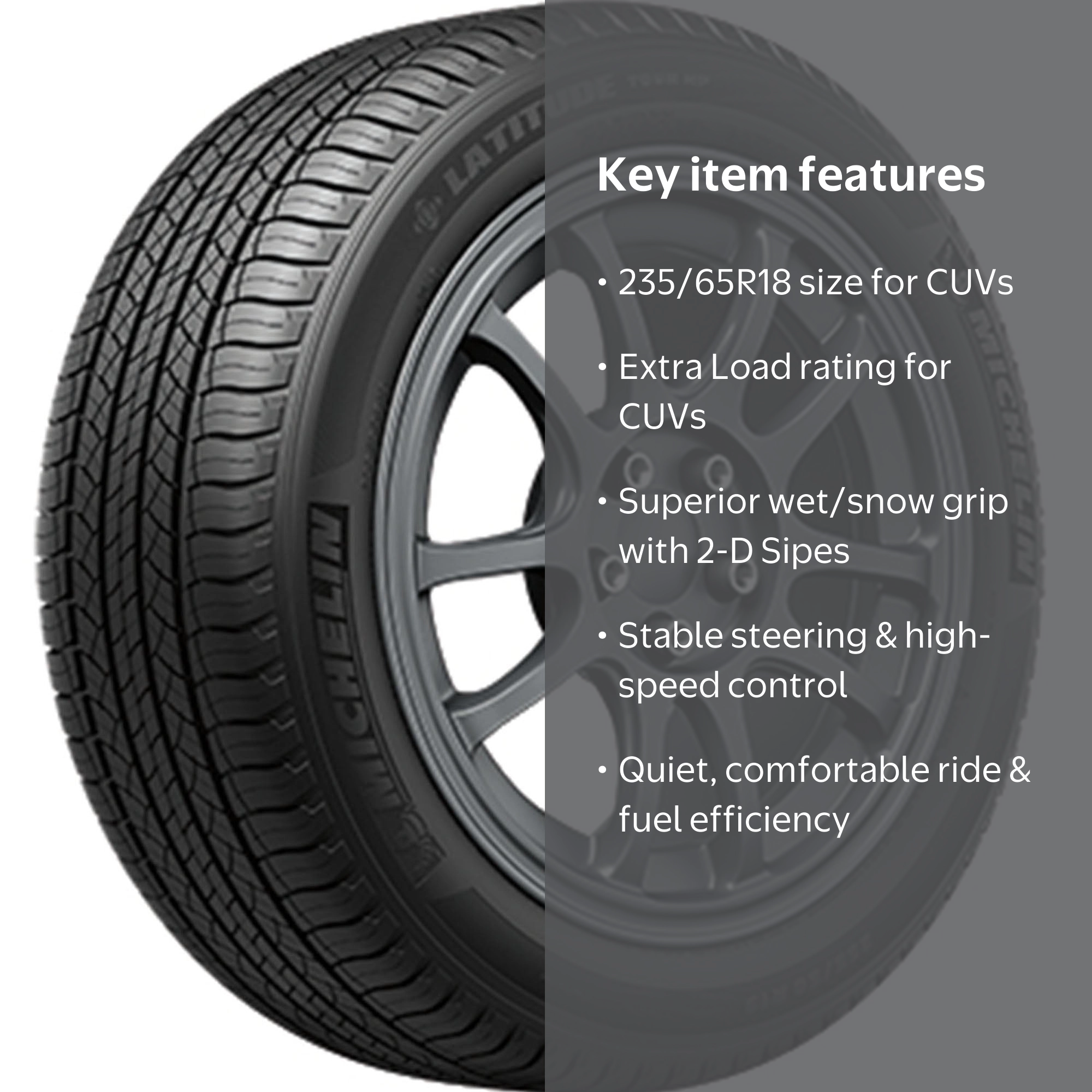 Free Shipping! Michelin Latitude Tour HP All Season Passenger Tire