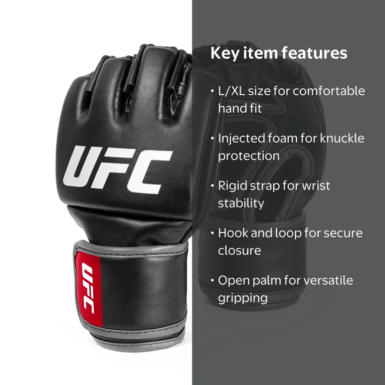UFC MMA GLOVE BLACK L/XL - Walmart.com