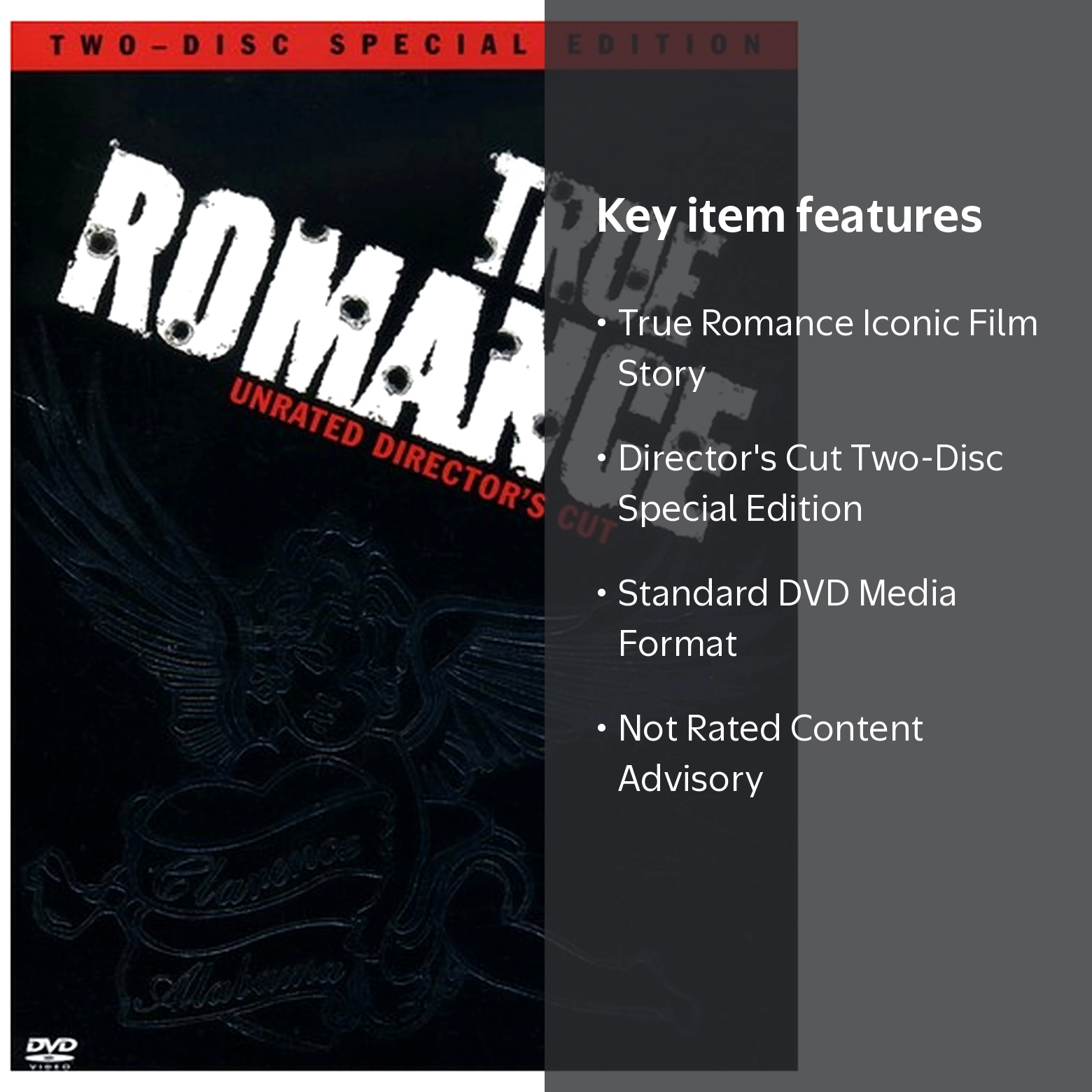 Warner Bros., DVD, True Romance, Quentin Tarantino, 08539227962