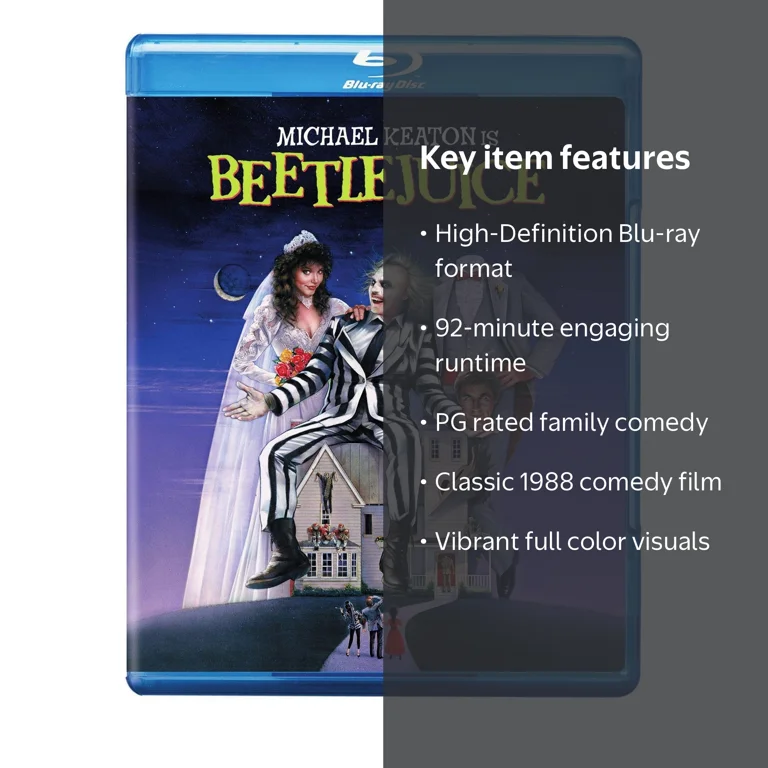 Warner Home Video Beetlejuice Blu-ray, 2 Discs, PG Comedy with