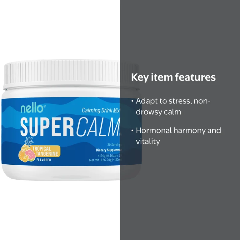 Nello Supercalm Drink Mix - Ashwagandha KSM 66, Magnesium