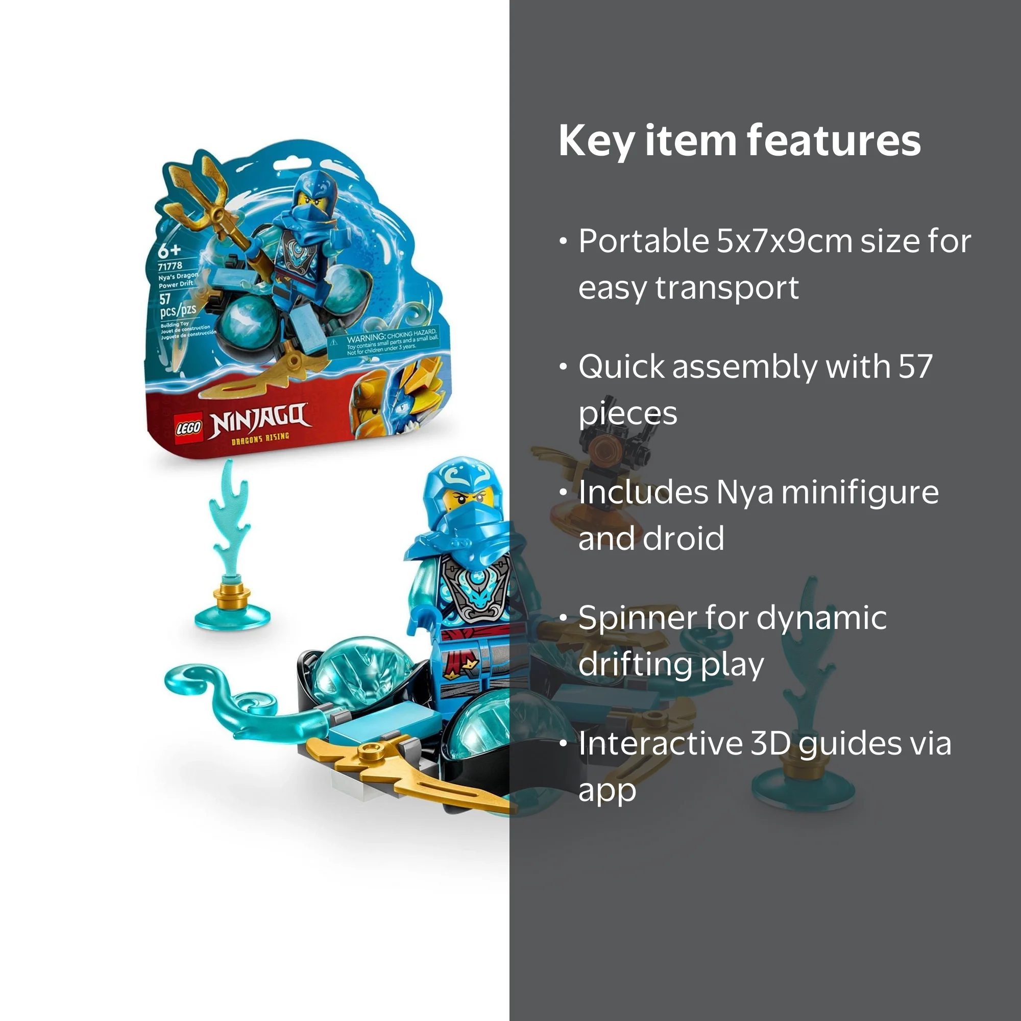 Ninjago Nya Dragon Toy - STEM blocks for childcare centers