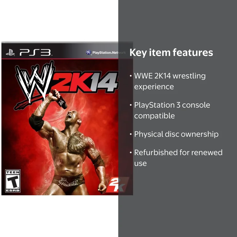 Refurbished WWE 2K14 Video Game for PlayStation 3 - Walmart.com