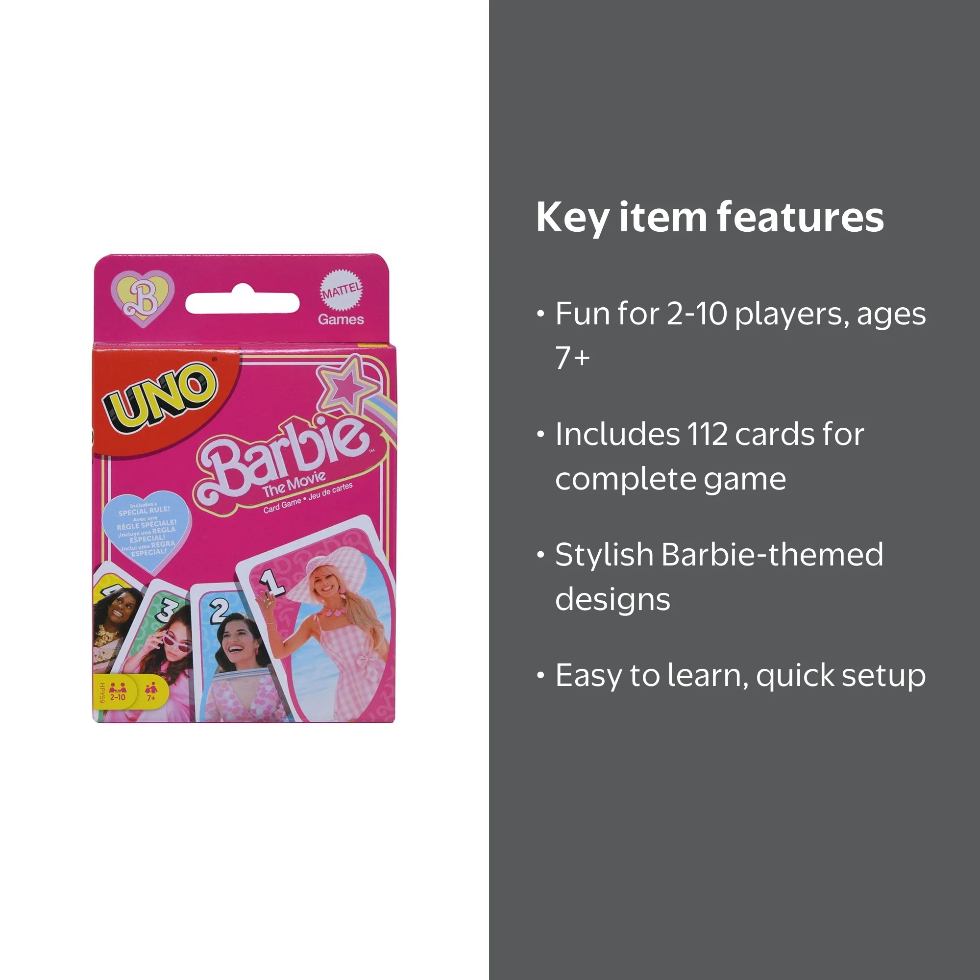 Mattel DP UNO Card Game Barbie - Walmart.com