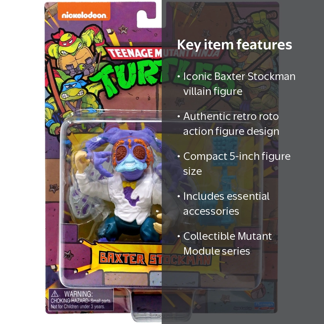 Teenage Mutant Ninja Turtles Retro Baxter Stockman Action Figure