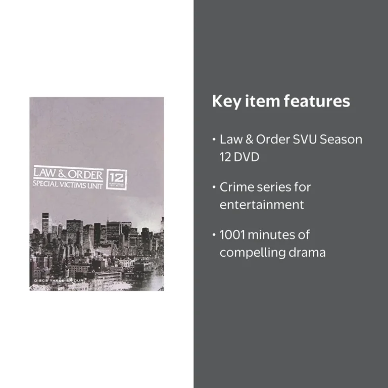 Law and Order - Special Victims Unit: Season 12 [DVD] - Walmart.com