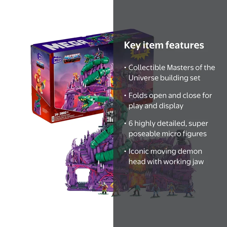 MEGA MOTU Superhero Toy Building Set for Adults, Collectible