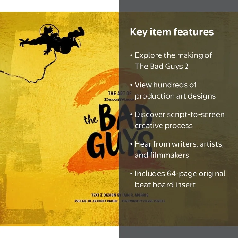 The Art of DreamWorks Animation The Bad Guys 2 Hardcover, 242