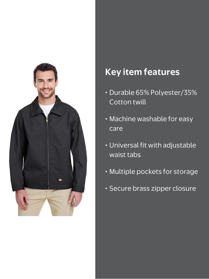 Dickies Men's JT75 Work Twill Unlined Eisenhower Jacket - Walmart.com