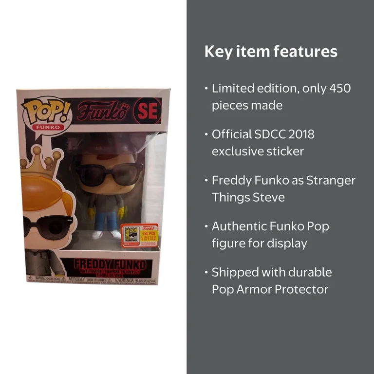 Funko Pop Freddy Funko as Steve with Sunglasses Stranger Things