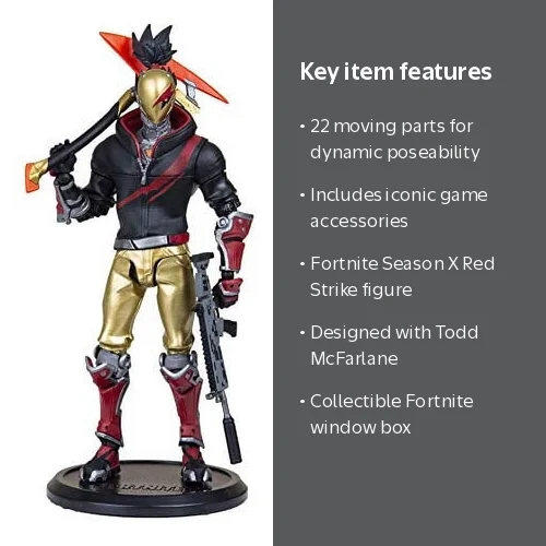 McFarlane Toys Fortnite Red Strike Day & Date Premium Action