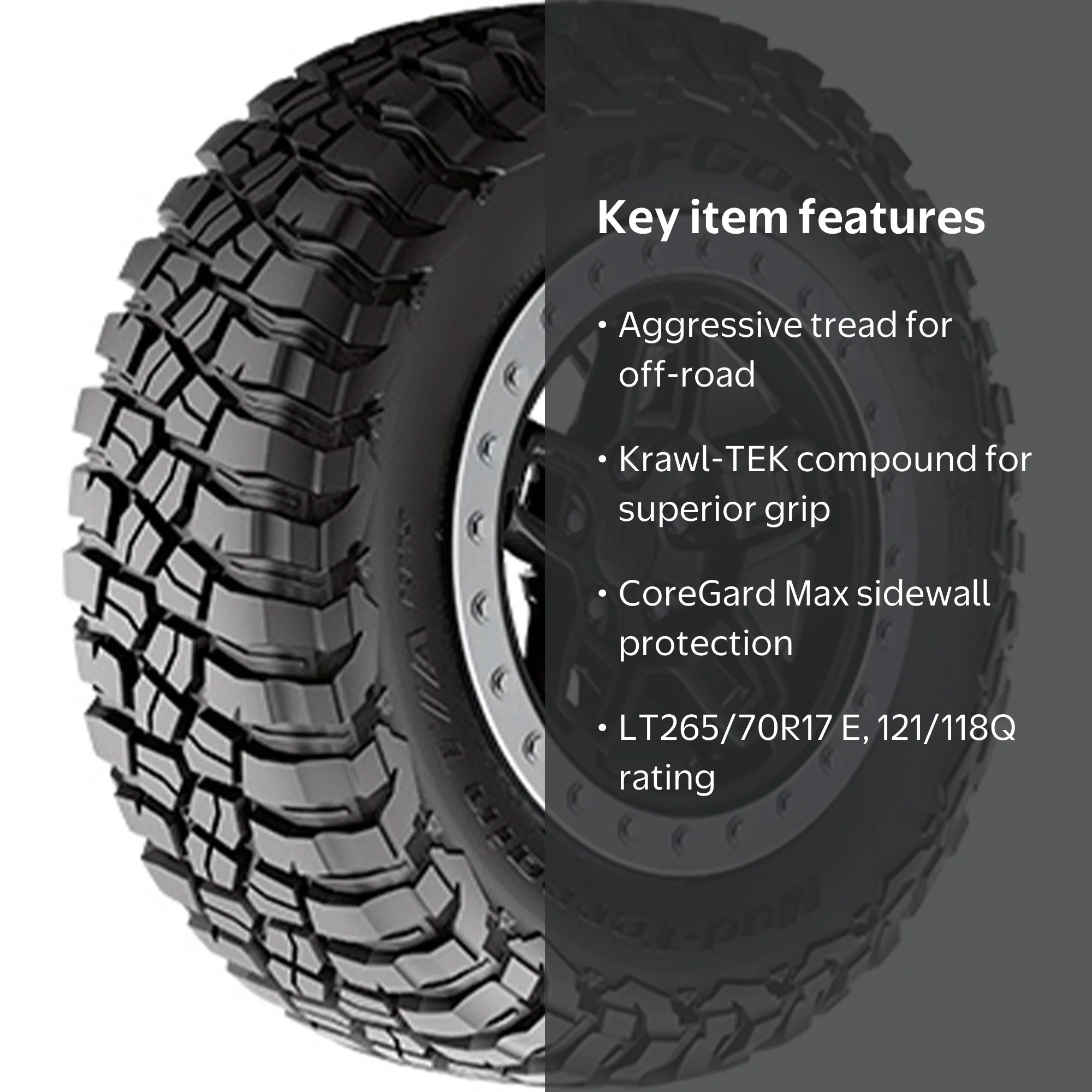 LT265/70R17 18年 BFグッドリッチ Mud-Terrain KM2 k2-_eea933be-c636-4335-a9cb-